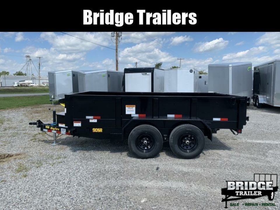 New 2027 Big Tex Trailers 90SR-12BK6SIR (72" X 12') 9.9K Single Ram Dump Trailer