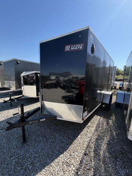 New 2027 Cargo Mate EHECO612SA-24 Enclosed 6x12 SA RAMP DOOR (GVW:2990) BLACK