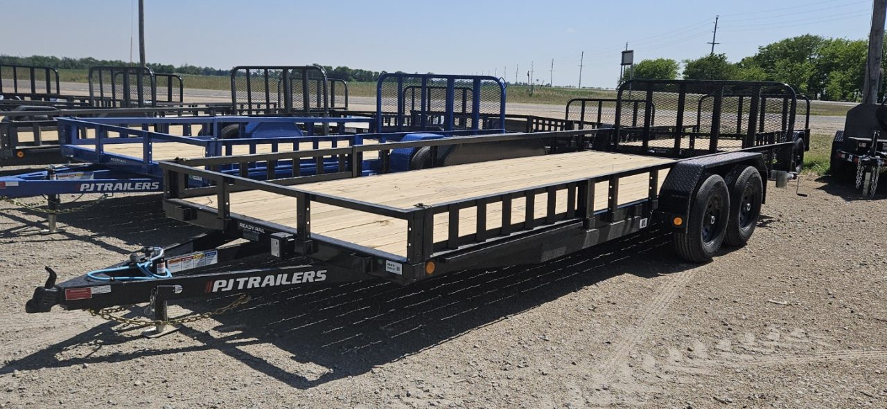 New 2026 PJ Trailers 83" x 20' 2 - 5200# Axle Utility Trailer