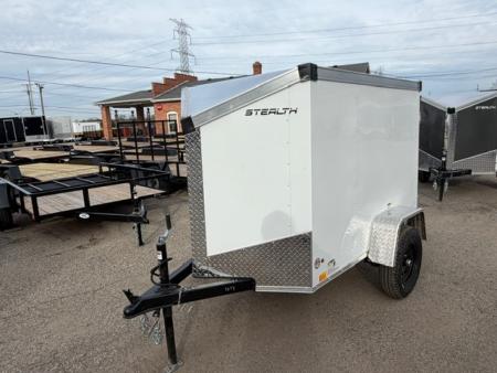 New 2026 4 x 6 Stealth Enclosed Trailer with Barn Door Cargo