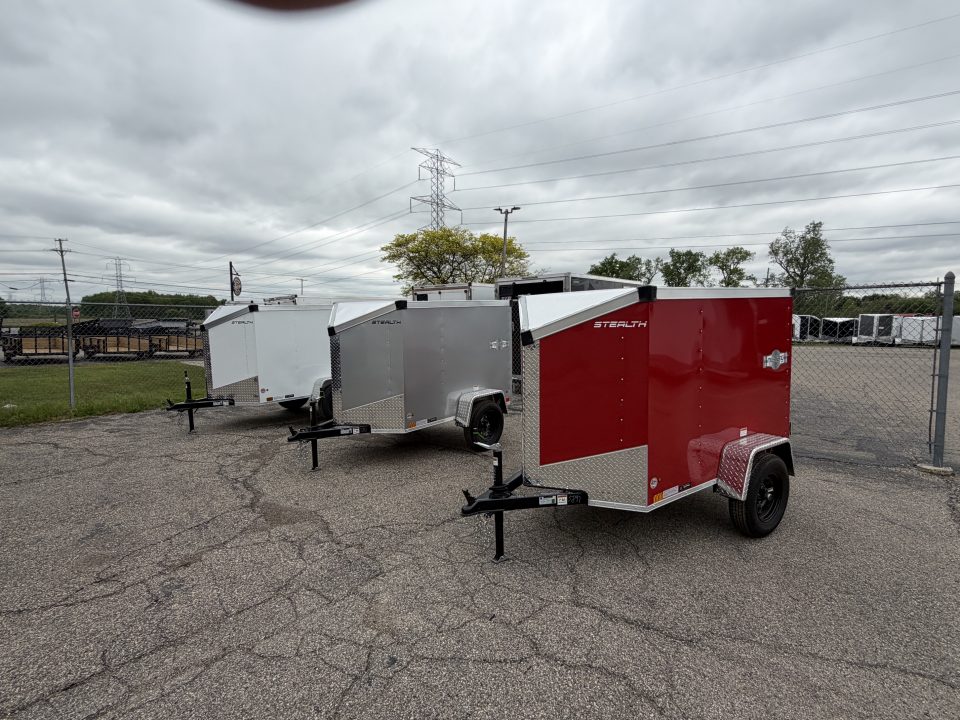 New 2026 4 x 6 Stealth Enclosed Trailer with Barn Door Cargo