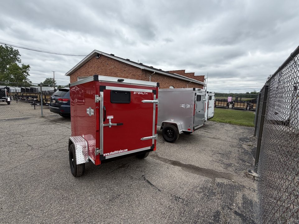 New 2026 4 x 6 Stealth Enclosed Trailer with Barn Door Cargo