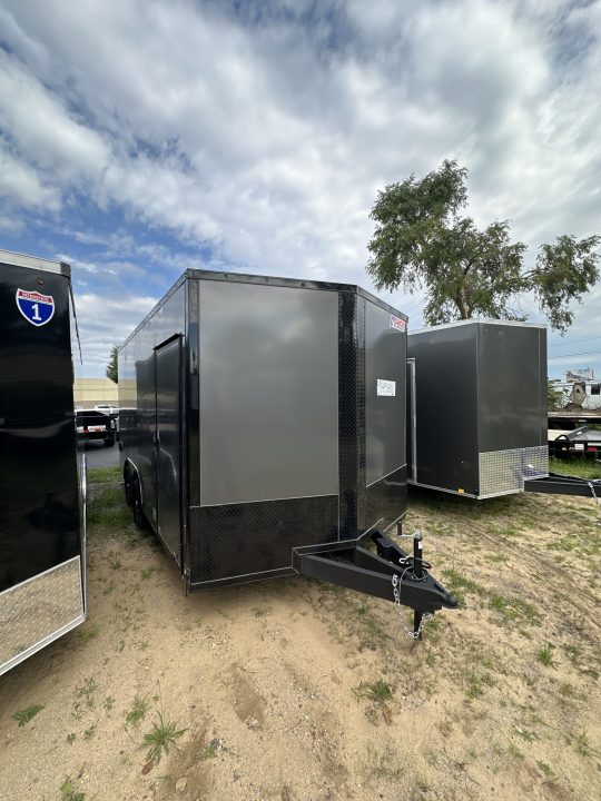 New 2026 Pace American 8.5 X 16 Outback DLX Flat Top V-Nose Car Hauler 7K
