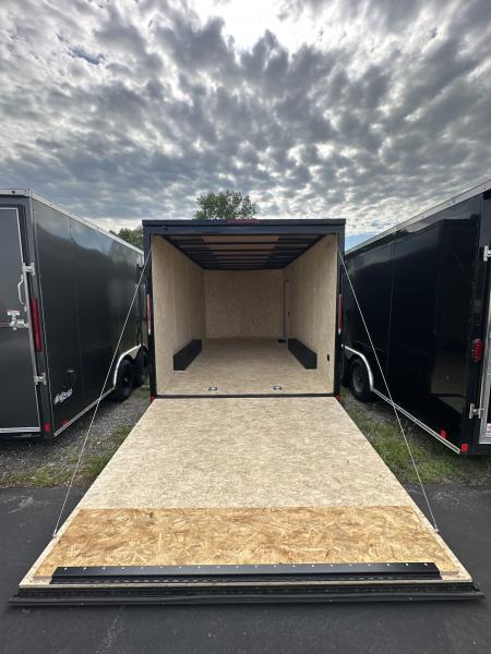 New 2026 Pace American 8.5 X 16 Outback DLX Flat Top V-Nose Car Hauler 7K