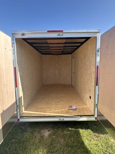 New 2026 Pace American 7 x 14 Outback DLK Flat Top V-Nose 7K BARN DOORS