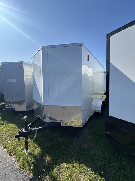 New 2026 Pace American 7 x 14 Outback DLK Flat Top V-Nose 7K BARN DOORS