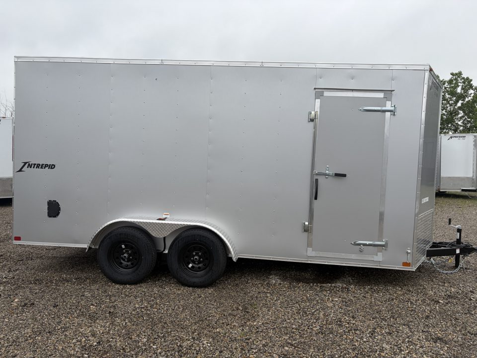 New 2026 Homesteader Trailer INTREPID 7 X 16 FT CARGO TRAILER RAMP DOOR 7 FT INTERIOR
