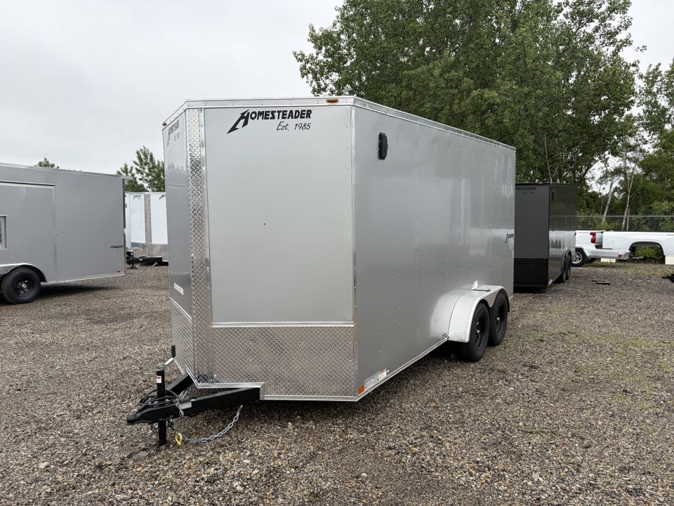 New 2026 Homesteader Trailer INTREPID 7 X 16 FT CARGO TRAILER RAMP DOOR 7 FT INTERIOR