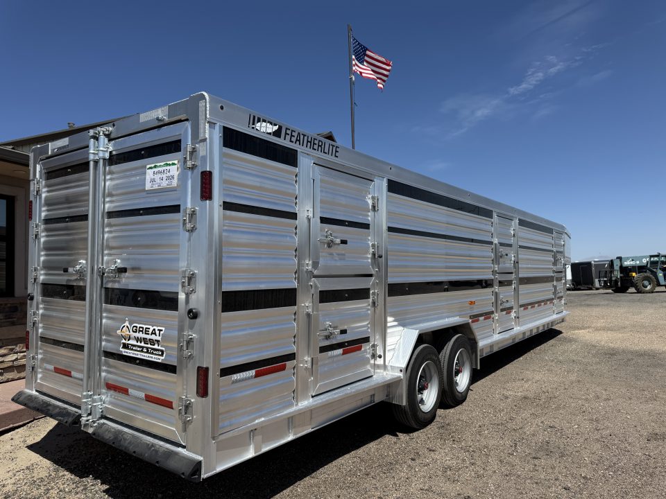 New 2026 Featherlite Trailers 2 Tier Cattle Stock Trailer