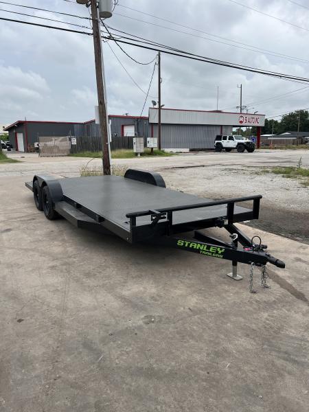New 2026 Stanley Trailers 83"x20' Steel deck 7k gvwr with Walk Ways Car Hauler