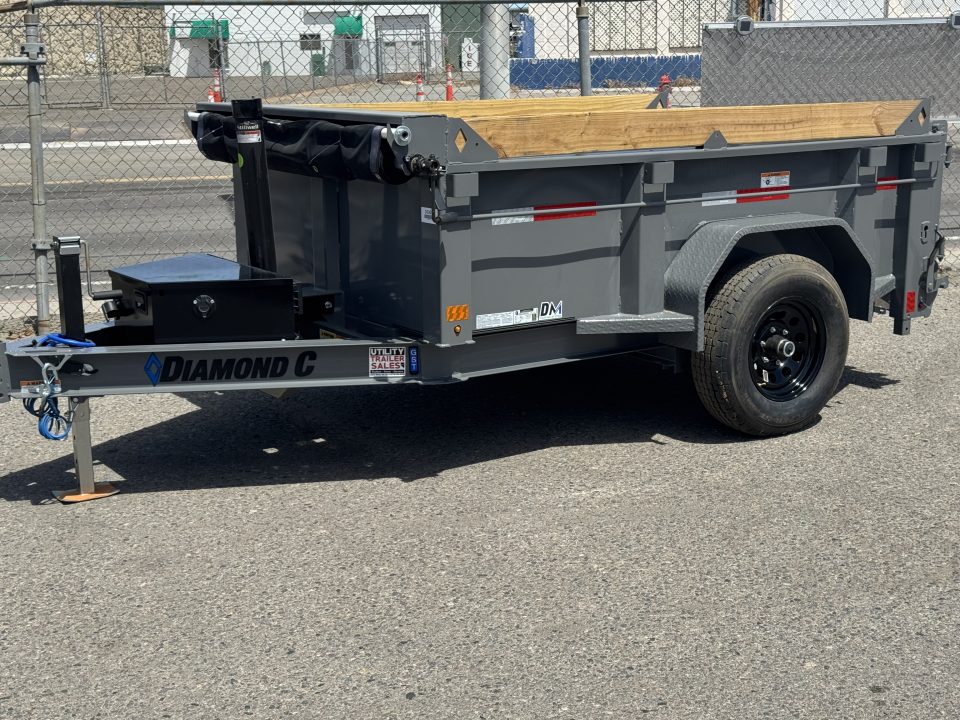 New 2026 Diamond C GST 60"x8' - 6K Telescopic Dump Trailer