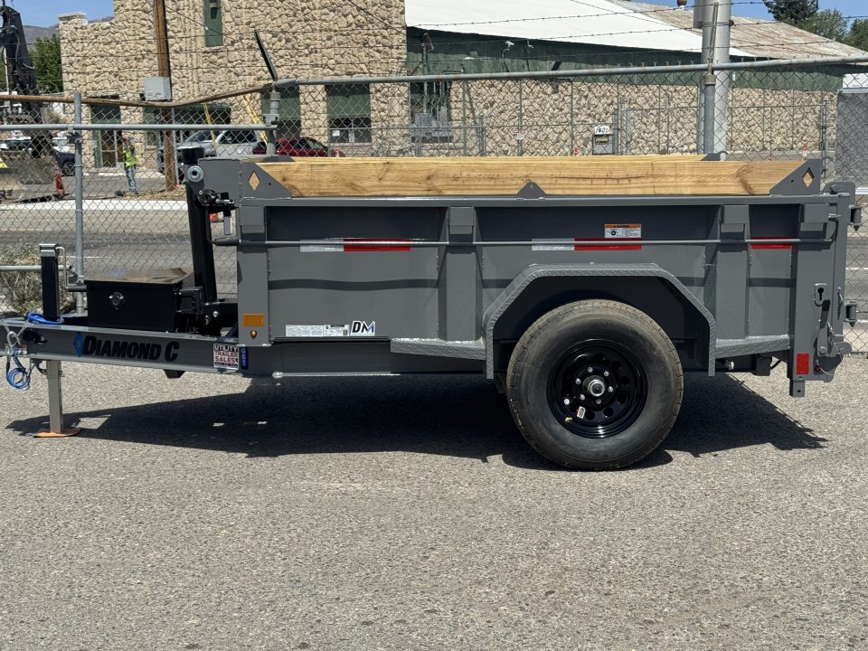 New 2026 Diamond C GST 60"x8' - 6K Telescopic Dump Trailer