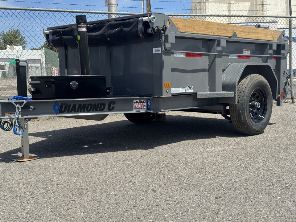 New 2026 Diamond C GST 60"x8' - 6K Telescopic Dump Trailer