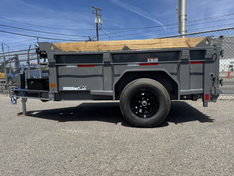 New 2026 Diamond C GST 60"x8' - 6K Telescopic Dump Trailer