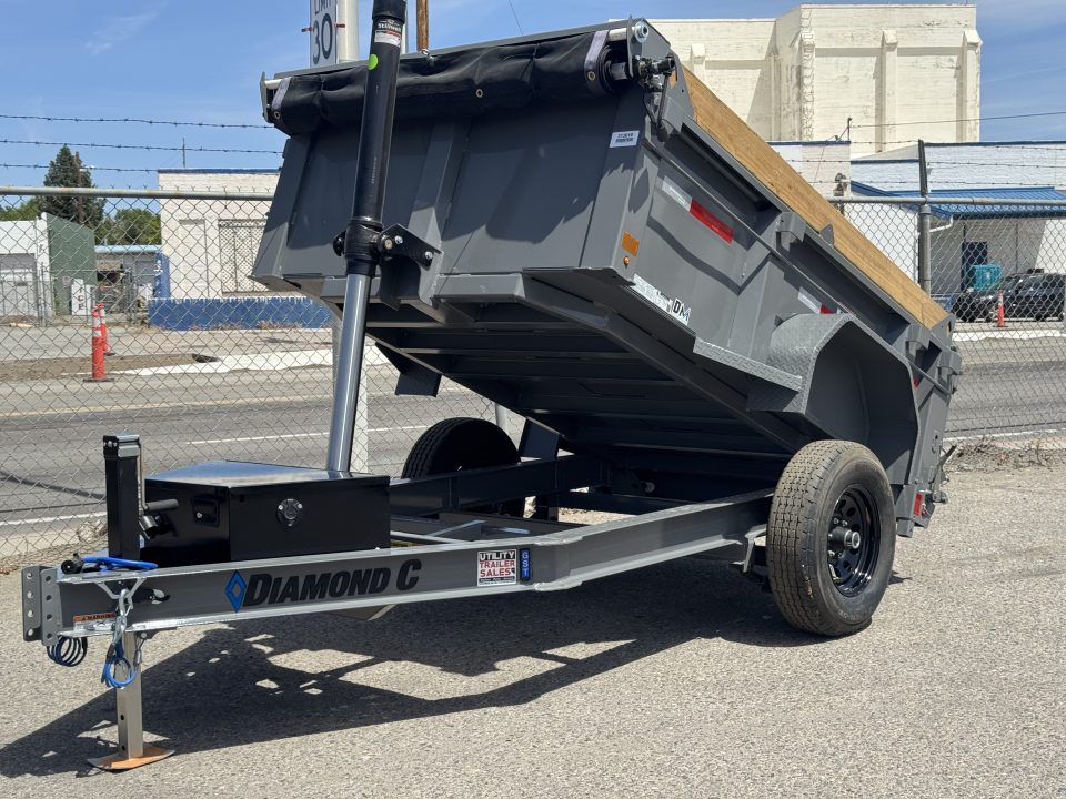 New 2026 Diamond C GST 60"x8' - 6K Telescopic Dump Trailer