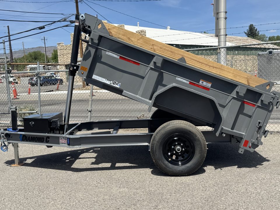 New 2026 Diamond C GST 60"x8' - 6K Telescopic Dump Trailer