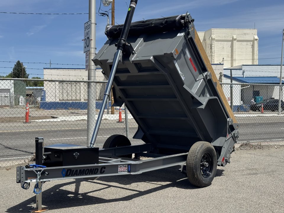 New 2026 Diamond C GST 60"x8' - 6K Telescopic Dump Trailer