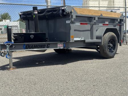 New 2026 Diamond C GST 60"x8' - 6K Telescopic Dump Trailer