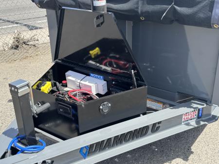 New 2026 Diamond C GST 60"x8' - 6K Telescopic Dump Trailer