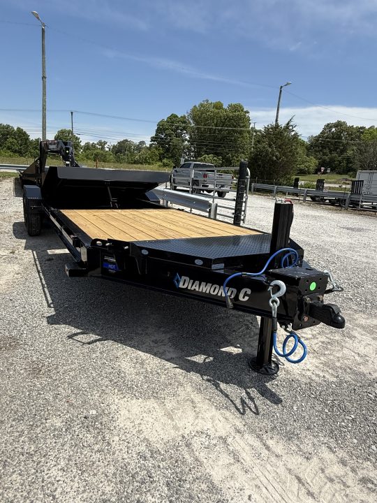 New 2026 Diamond C HDT 210 24’ Tilt Trailer, PACESETTER EDITION, 23K GVWR, HYD JACK, HEAVY FENDERS, FORK HOLDERS