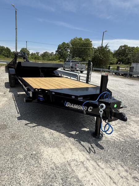 New 2026 Diamond C HDT 210 24’ Tilt Trailer, PACESETTER EDITION, 23K GVWR, HYD JACK, HEAVY FENDERS, FORK HOLDERS
