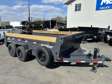 New DCB 60x10 5K SINGLE AXLE DUMP TRAILER - GRAY