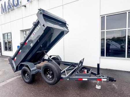 New DCB 60x10 5K SINGLE AXLE DUMP TRAILER - GRAY