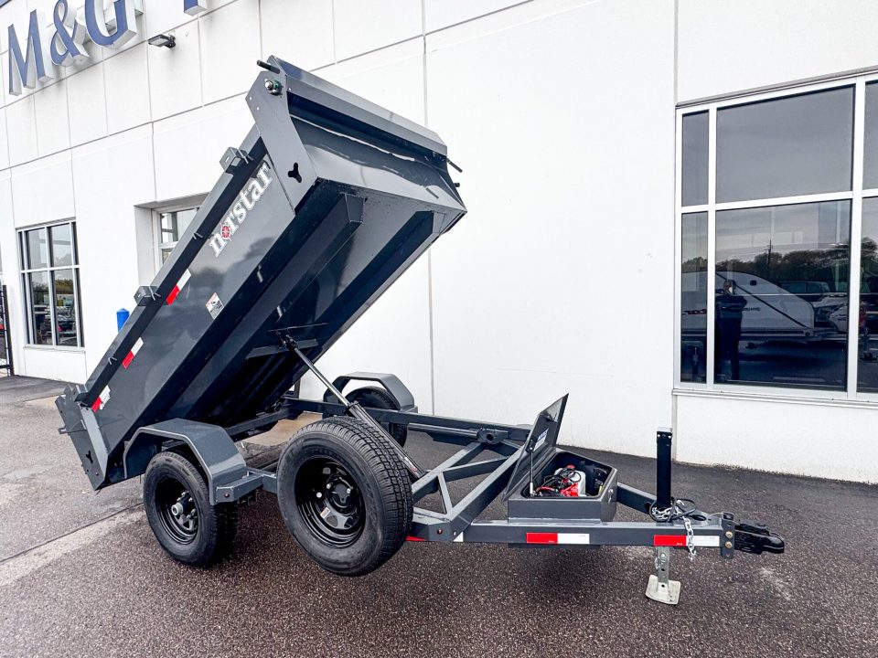 New DCB 60x10 5K SINGLE AXLE DUMP TRAILER - GRAY