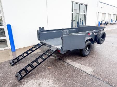 New DCB 60x10 5K SINGLE AXLE DUMP TRAILER - GRAY