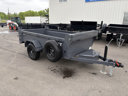 New DCB 60x10 5K SINGLE AXLE DUMP TRAILER - GRAY