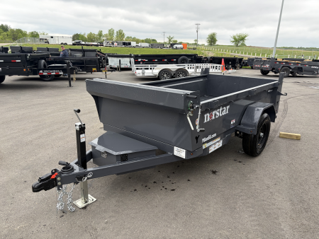 New DCB 60x10 5K SINGLE AXLE DUMP TRAILER - GRAY
