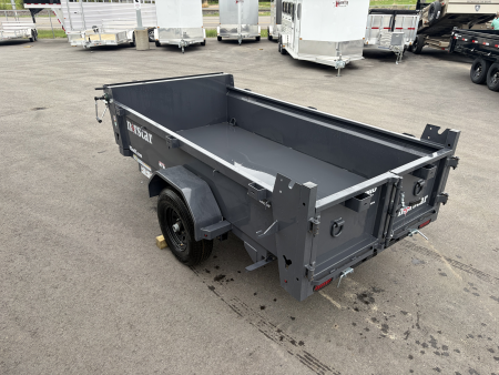 New DCB 60x10 5K SINGLE AXLE DUMP TRAILER - GRAY