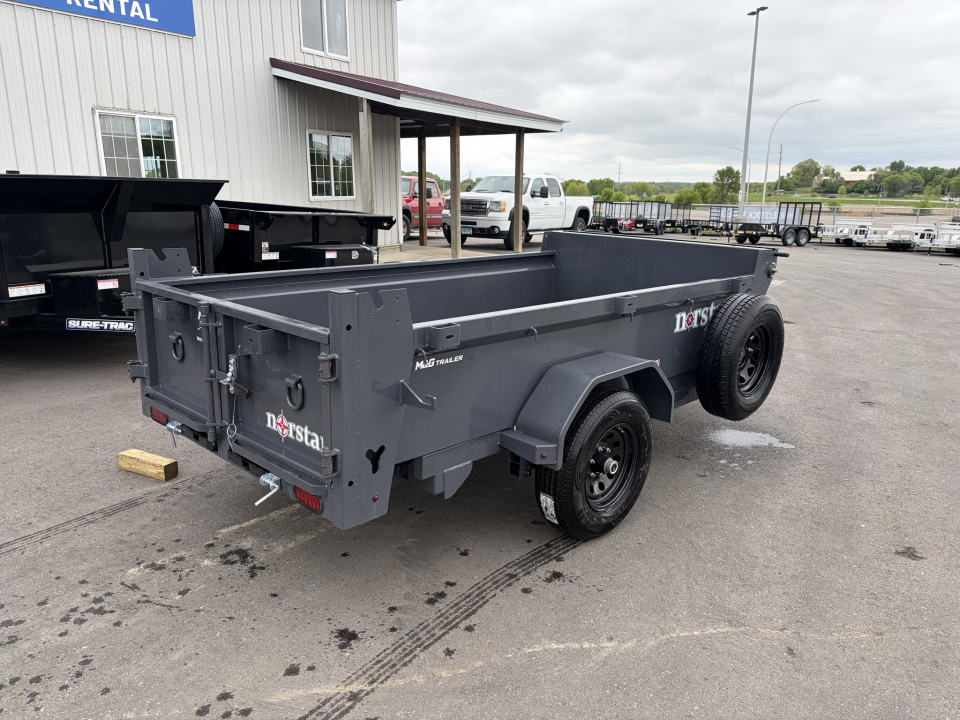 New DCB 60x10 5K SINGLE AXLE DUMP TRAILER - GRAY