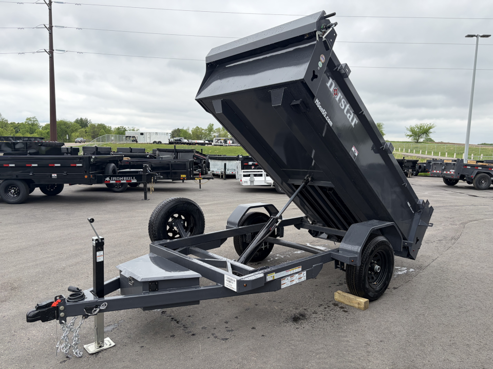 New DCB 60x10 5K SINGLE AXLE DUMP TRAILER - GRAY