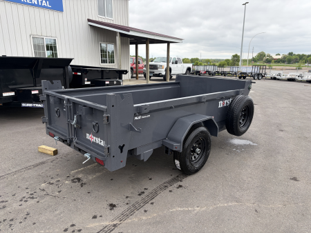 New DCB 60x10 5K SINGLE AXLE DUMP TRAILER - GRAY