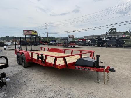 New 2026 RawMaxx UTX 10K 18' 7K JACK BOX Utility Trailer