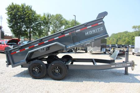 New 2026 Moritz 6' 10" x 14' Heavy Commercial DLH Series Dump Trailer - 14000# GVW