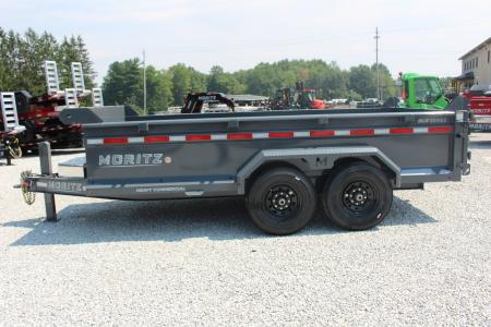 New 2026 Moritz 6' 10" x 14' Heavy Commercial DLH Series Dump Trailer - 14000# GVW
