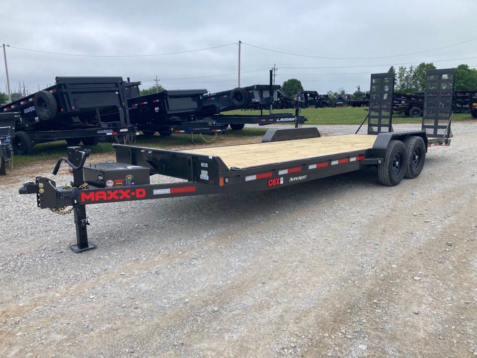 New 2027 MAXX-D 83x24 TANDEM 14K EQUIPMENT W/ 2' DOVE & STAND UP RAMPS Equipment Trailer