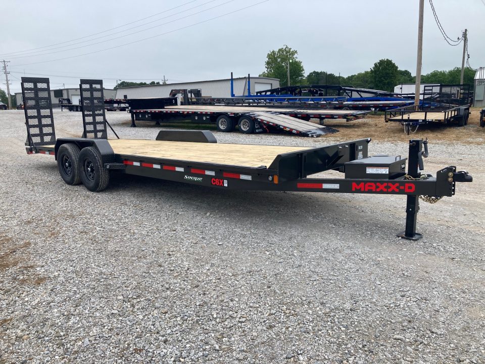 New 2027 MAXX-D 83x24 TANDEM 14K EQUIPMENT W/ 2' DOVE & STAND UP RAMPS Equipment Trailer
