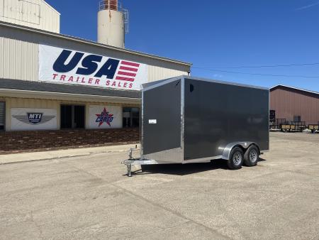 New 2026 Lightning Trailers 7X14 V-Nose Ramp Door +12  Cargo / Enclosed Trailer