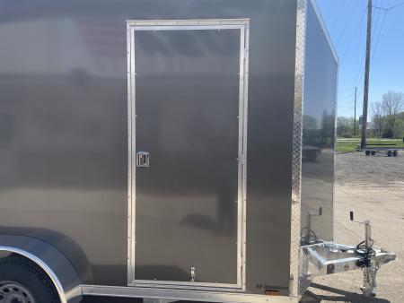New 2026 Lightning Trailers 7X14 V-Nose Ramp Door +12" Cargo / Enclosed Trailer