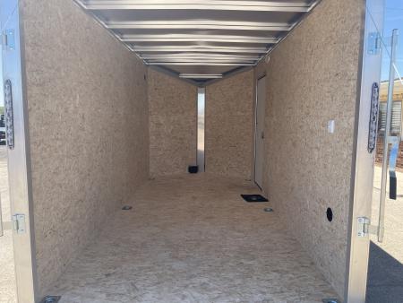 New 2026 Lightning Trailers 7X14 V-Nose Ramp Door +12" Cargo / Enclosed Trailer