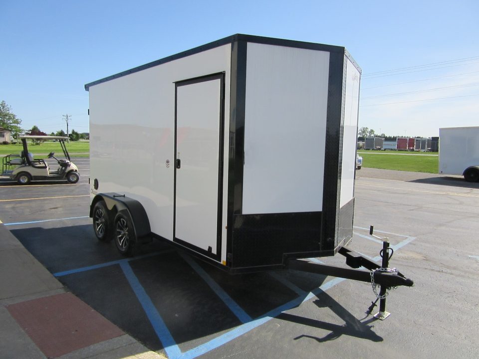 New 2026 Cargo Express 7 x 14 KE-DX8414-070 Cargo / Enclosed Trailer 7K / Black Trim / Rear Flare