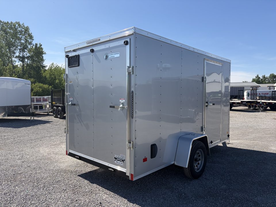 New 2026 Darkhorse Cargo DHW6X12SA30 (6' x 12') 2.9K V-Nose Cargo / Enclosed Trailer