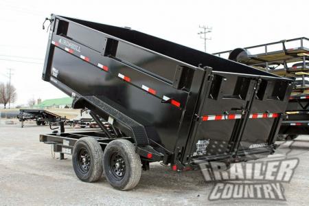 New 2026 New 7' x 14' Iron Bull Scissor Hoist Hydraulic Dump Trailer w/ 48" High Sides,