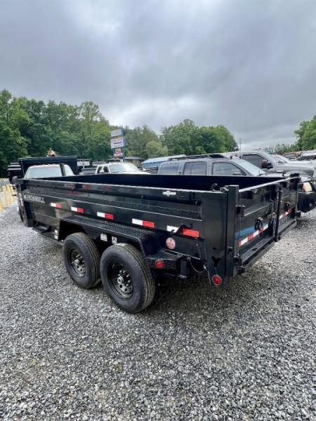New 2026 Iron Bull Dump Trailer / DTB Series / 83" Wide x 14' Long / Telescopic Hoist / Ramps / Tarp / 24" High Sides