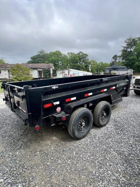 New 2026 Iron Bull Dump Trailer / DTB Series / 83  Wide x 14' Long / Telescopic Hoist / Ramps / Tarp / 24  High Sides