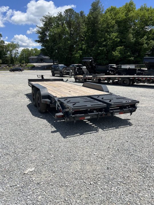 New 2026 Iron Bull EWB8320072 Equipment Trailer 83"x20 / 2-7,000# Electric Brake Axles / Rampage Ramps / LED Lighting