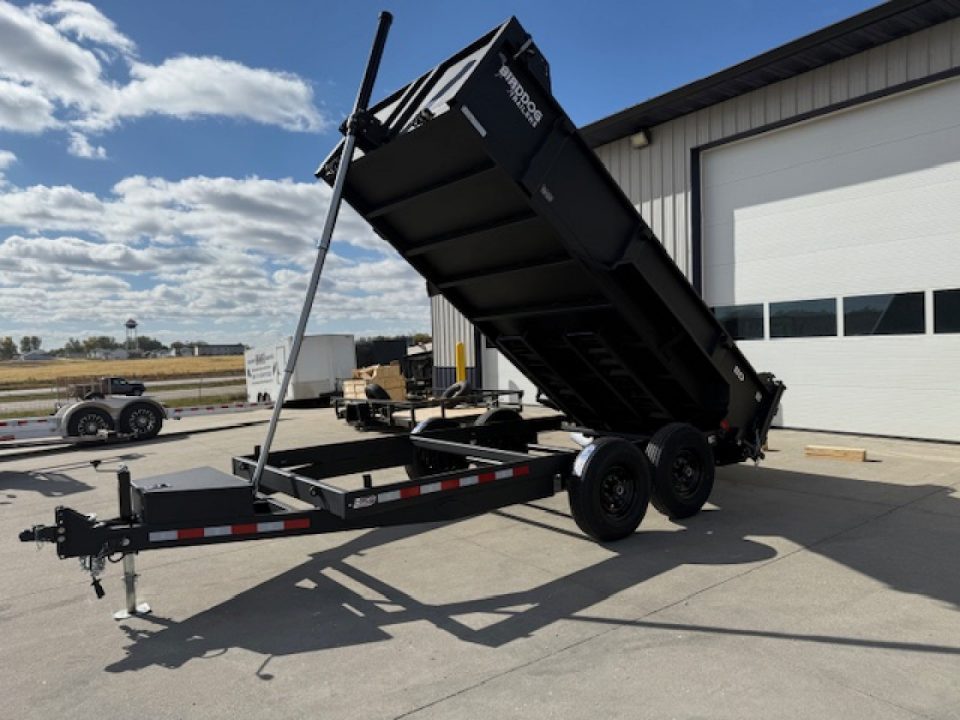 New 2026 Watchdog Black 7'x14' 14k Bird Dog Dump Trailer